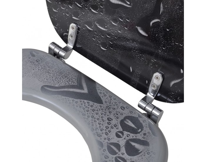 Sonata Тоалетни седалки с нормално затваряне, 2 бр, МДФ, вода -