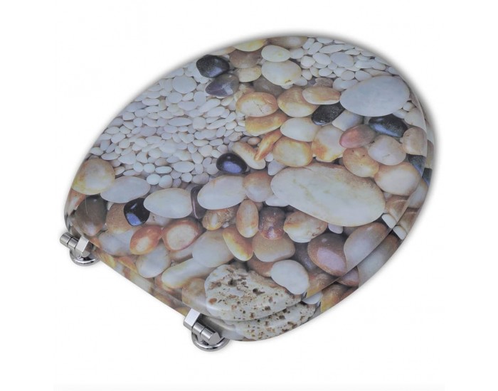 Sonata Тоалетни седалки с нормално затваряне, 2 бр, МДФ, камъчета -