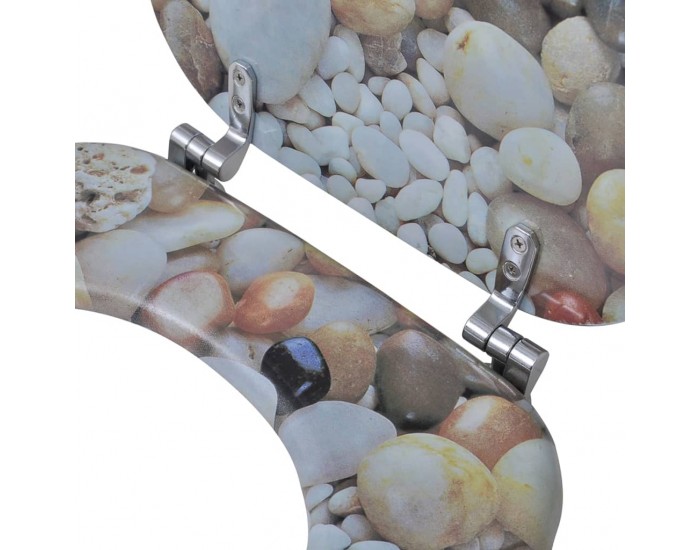 Sonata Тоалетни седалки с нормално затваряне, 2 бр, МДФ, камъчета -