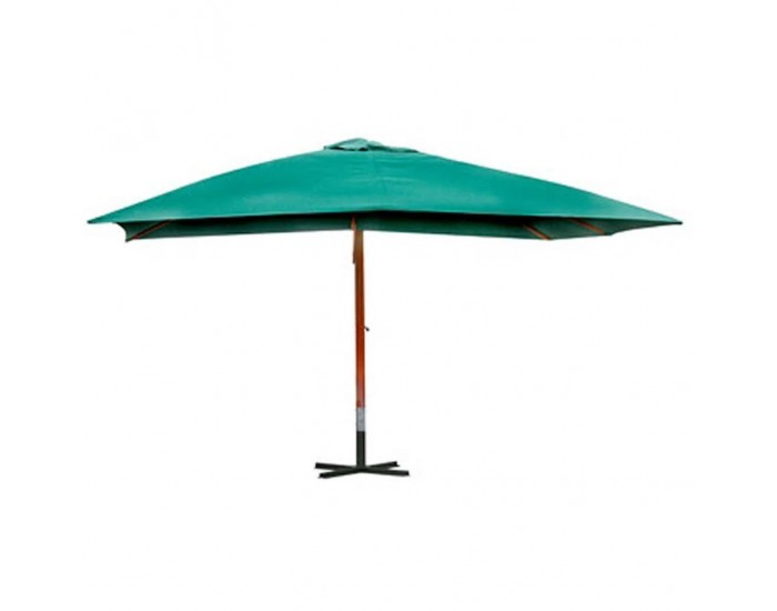 Sonata Свободновисящ чадър за слънце Melia, 300 х 400 см, зелен -