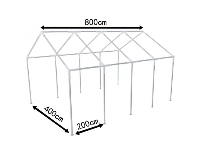 Стоманена рамка, подходяща за палатка 8х4 м -