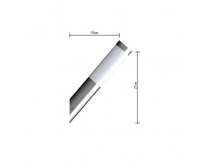 Лампа за стена от неръждаема стомана, водоустойчива -