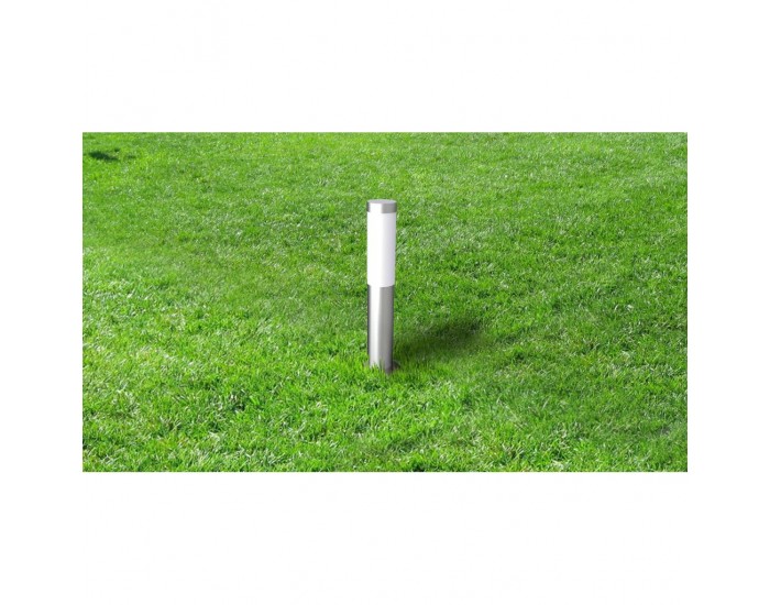 Комплект 3 градински лампи от неръждаема стомана, вертикални, E27 230V -
