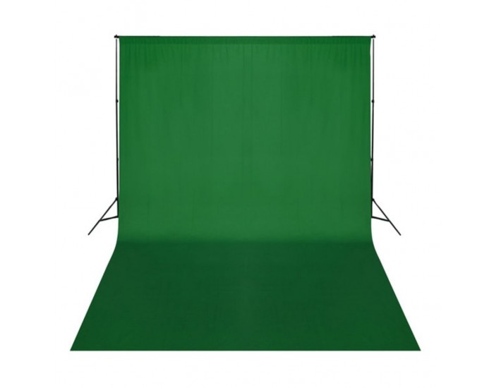 Sonata Фотографски фон, памук, зелен, 500х300 см, Chroma Key -