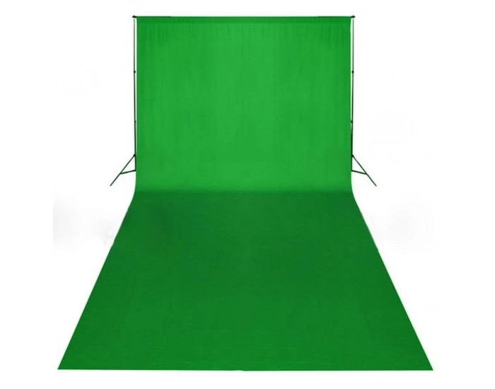Sonata Фотографски фон, памук, зелен, 600х300 см, Chroma Key -