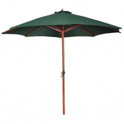 Чадър за слънце, зелен, 258 см. - Сенници и Чадъри