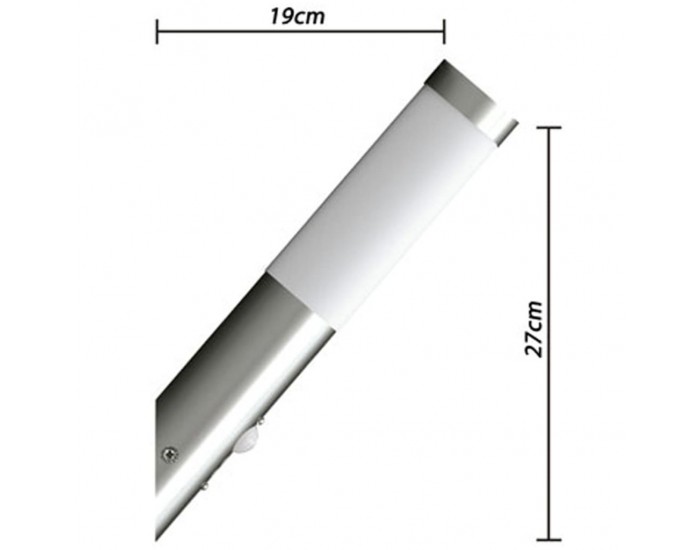 Стенни лампи със сензор за движение, 6 х 36 см – 2 броя -