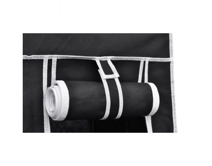 Sonata Сгъваем гардероб, черен, 110 x 45 x 175 см -