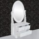 Sonata Тоалетка с регулируемо овално огледало, МДФ -