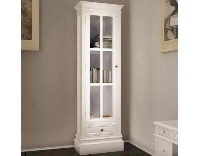 Sonata Библиотека с 3 рафта, дървена, бяла -