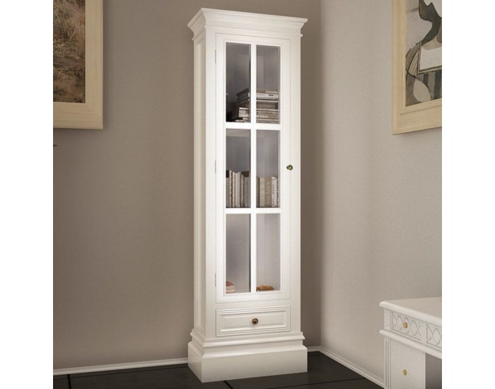 Sonata Библиотека с 3 рафта, дървена, бяла -