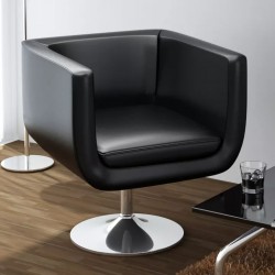 Sonata Бар стол, изкуствена кожа, черен - Бар столове