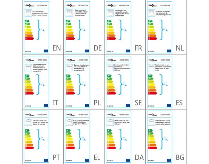 Sonata Градински осветители за вграждане в земя, 12 бр, квадратни -