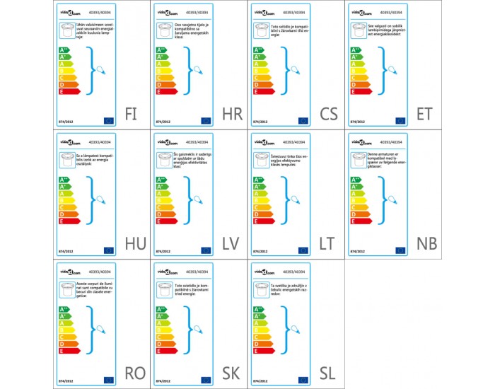 Sonata Градински осветители за вграждане в земя, 12 бр, квадратни -