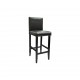 Sonata Бар столове, 2 броя, изкуствена кожа, черни -