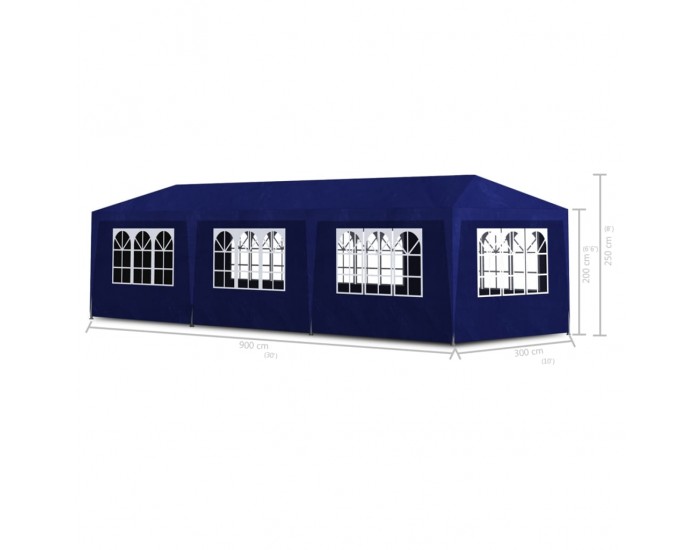 Sonata Парти шатра, 3х9 м, синя -