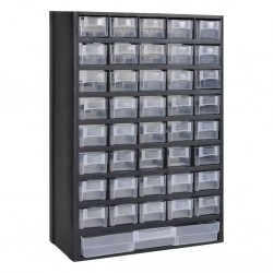 Пластмасов шкаф за инструменти с 41 чекмеджета - Градина