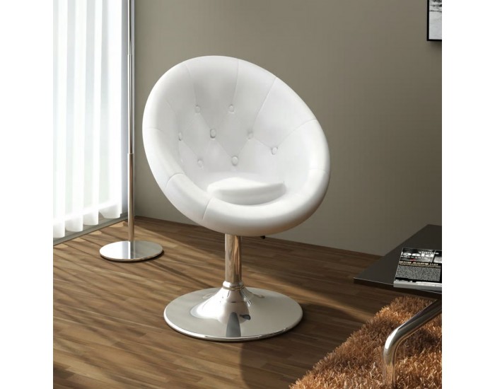 Sonata H Бар табуретка, бяла, изкуствена кожа