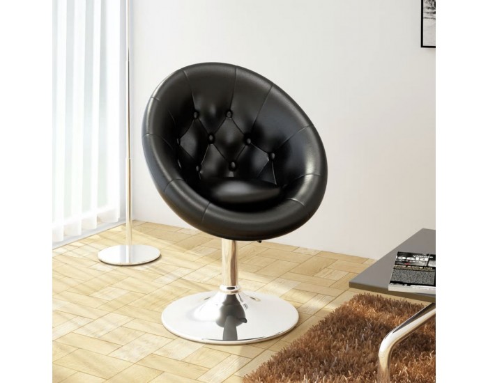 Sonata H Бар табуретка, черна, изкуствена кожа