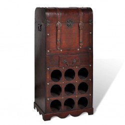 Sonata Дървен шкаф за вино със стойка за 9 бутилки - Етажерки