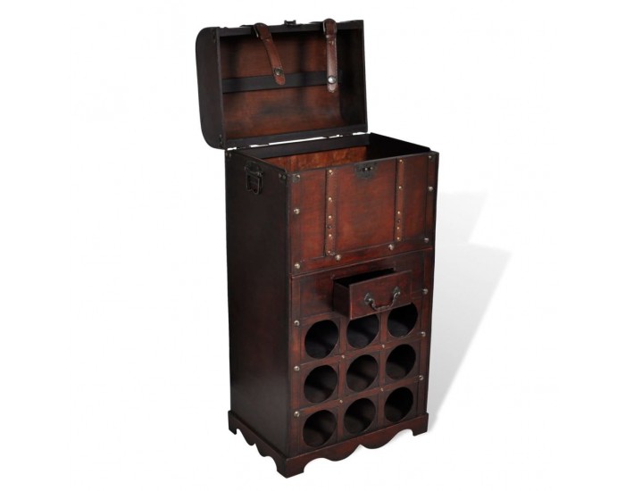 Sonata Дървен шкаф за вино със стойка за 9 бутилки -