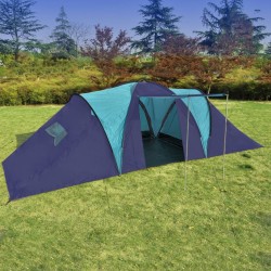 Полиестерна палатка за къмпинг за 9 човека, цвят тъмносин - Аксесоари