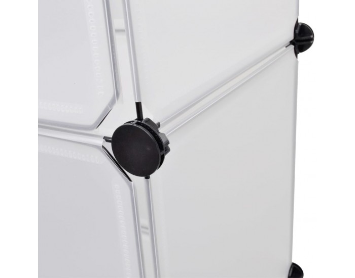 Sonata Модулен гардероб с 9 отделения, бял, 37 x 115 x 150 см -