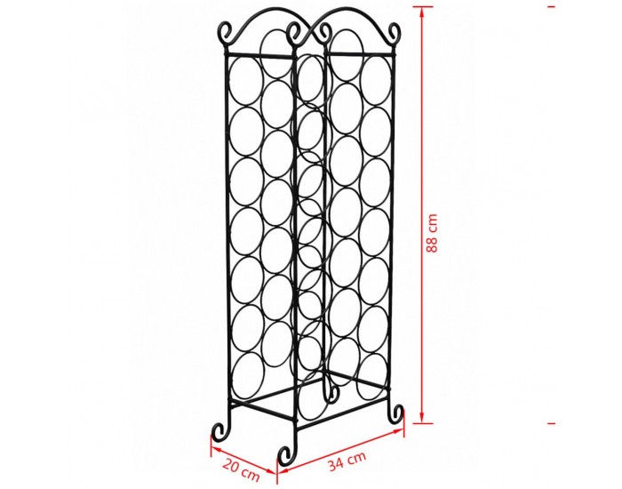 Sonata Метална стойка за вино за 21 бутилки -