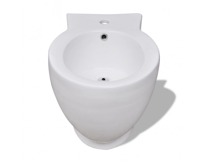 Sonata Кръгло биде, стоящо, бяло, висококачествена керамика -