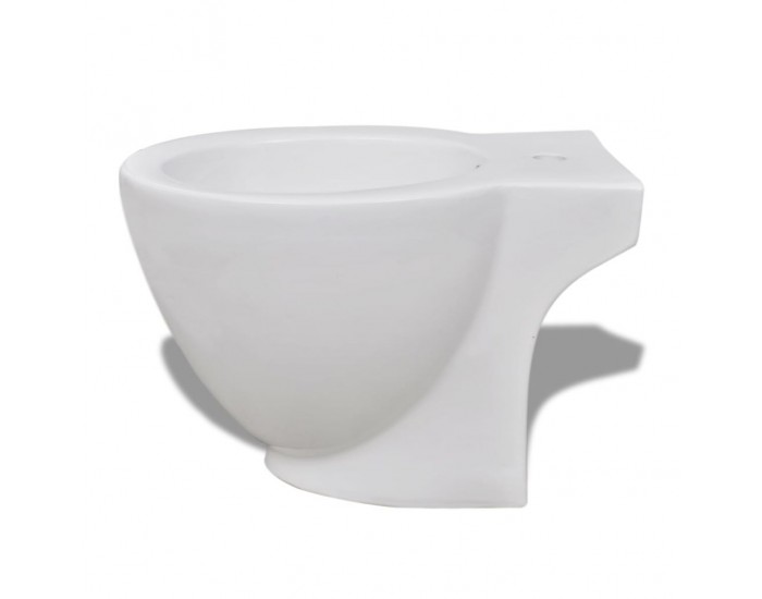 Sonata Кръгло биде, стоящо, бяло, висококачествена керамика -