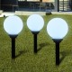 Соларни LED лампи - сфери за градината, 20 см. – 3 бр. -