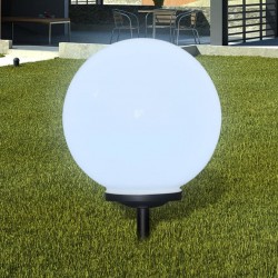 Соларна LED лампа - сфера за градината, 40 см. - Външно осветление