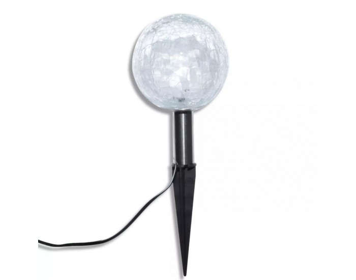 Sonata Соларни сферични LED градински лампи с анкери и соларен панел -