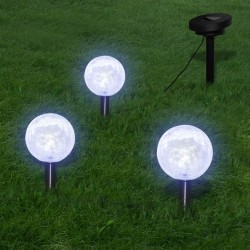 Sonata Соларни сферични LED градински лампи с анкери и соларен панел - Декорации