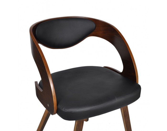 Sonata Трапезни столове, 2 бр, дървена рамка, кафяви, изкуствена кожа -