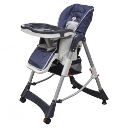Sonata Бебешки стол за хранене, тъмносин, регулируема височина - Бебешко обзавеждане