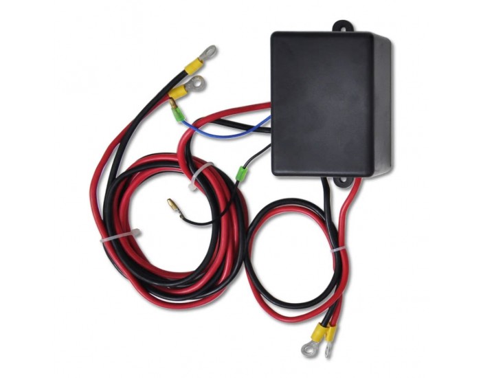Електрическа лебедка 12 V, 1360 кг, монтажна планка - Електрическа лебедка 12 V, 1360 кг, монтажна планка -