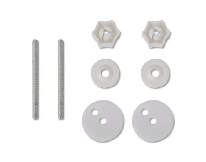 Sonata Тоалетна седалка МДФ капак с плавно затваряне изчистена бяла -