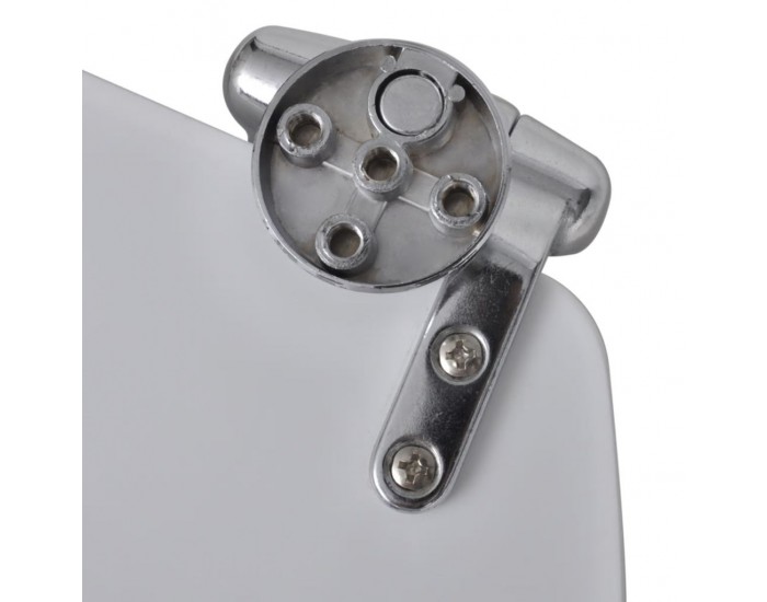 Sonata Тоалетна седалка МДФ капак с плавно затваряне изчистена бяла -