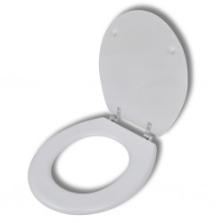 Sonata Тоалетна седалка МДФ капак нормално затваряне изчистена бяла - Продукти за баня и WC