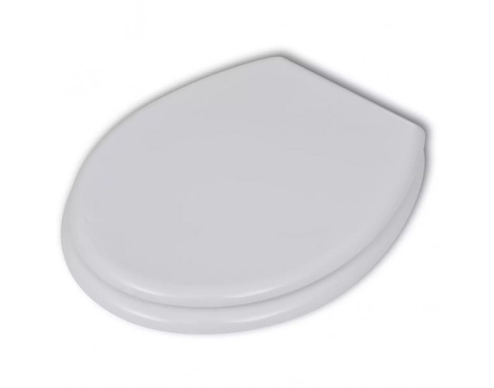 Sonata Тоалетна седалка МДФ капак нормално затваряне изчистена бяла -