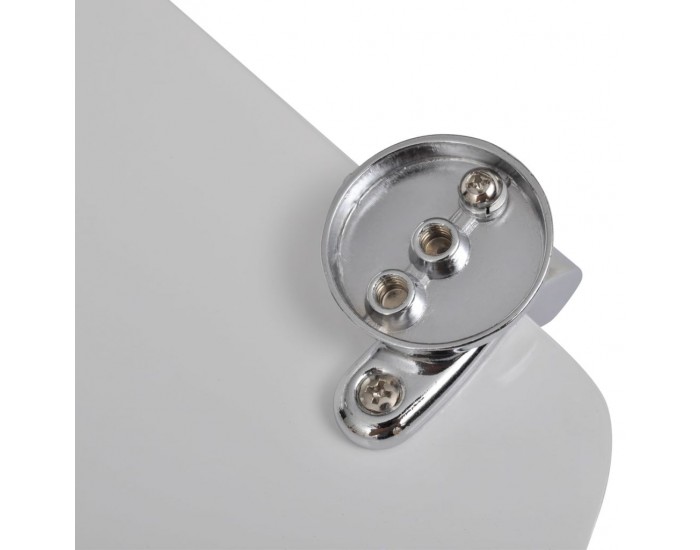 Sonata Тоалетна седалка МДФ капак нормално затваряне изчистена бяла -