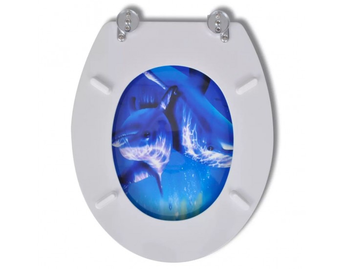 Седалка за тоалетна с делфини -