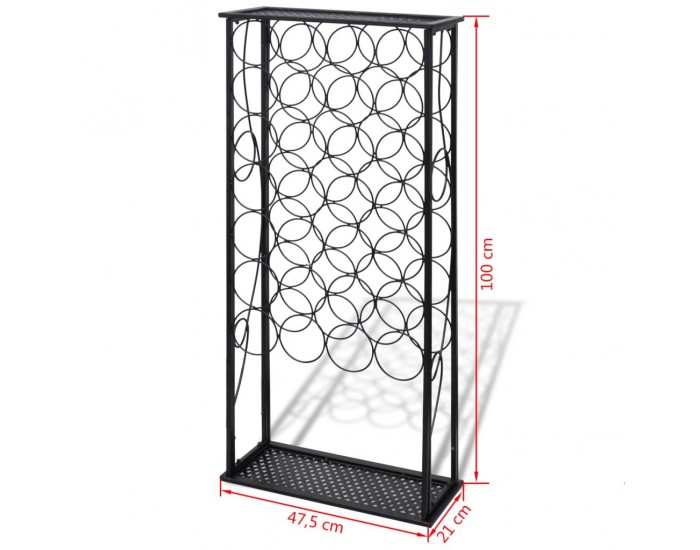 Sonata Метална стойка за вино за 28 бутилки -