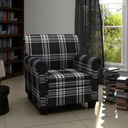 Sonata Кресло със седалка-възглавница, плат, черно - Мека мебел