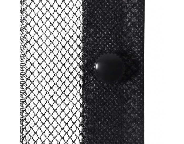 Врата против насекоми с велкро и магнит, черна, 210 x 100 см – 2 бр -