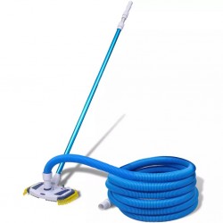 Почистващ вакумен уред за басейни с телескопична дръжка и маркуч - Градина