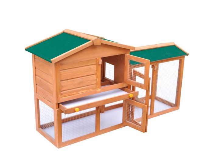 Sonata Външна голяма клетка за зайци/други малки животни, дърво -