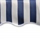 Резервно платнище за сенник, синьо и бяло, 4 х 3 м. -
