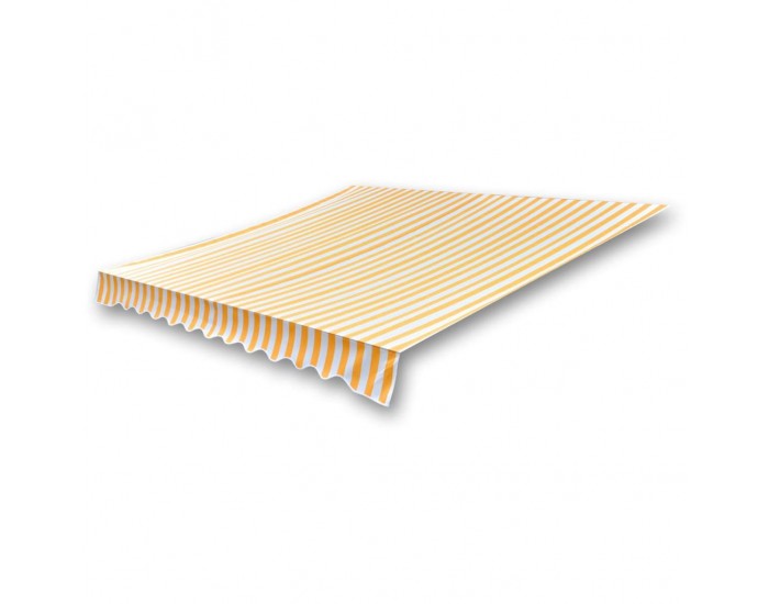 Sonata Платнище за сенник, жълт и бял цвят, 6 х 3 м.(без рамка) -